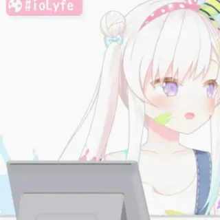 🐇 #ioLyfe Anime, Vtuber, Iolife, Personaggio, Ragazza telegram sticker