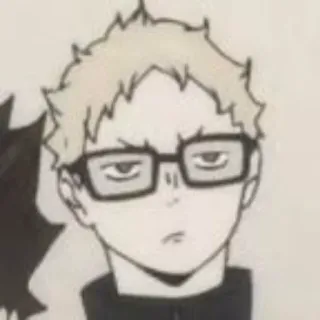 ✨ Kei Tsukishima Haikyuu!! anime, character, haikyuu, kei tsukishima, tsukki telegram sticker