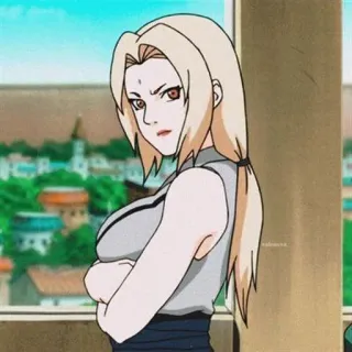 🥋 Tsunade Naruto anime, woman, ninja, tsunade, medic telegram sticker