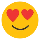 😍 emoji, love, heart eyes, smile, happy telegram sticker