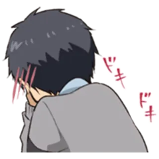 🙈 ドキドキ Anime, Manga, Cartoon, Doki Doki, Erröten telegram sticker