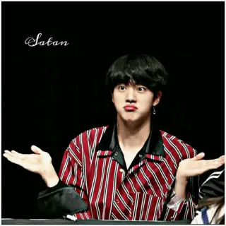🌪 Satan kpop, 偶像, 撒旦, 表情包 telegram sticker
