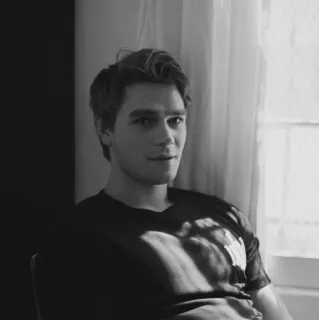 ⚖ Archie Andrews Riverdale Арчи, Ривердейл, Подростковая драма, Сериал, Кей Джей Апа telegram sticker