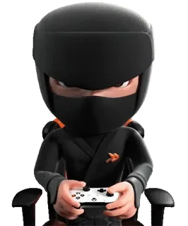 🎈 Ninja gamer, videogame, avatar, ninja, controller, gaming, streaming telegram sticker