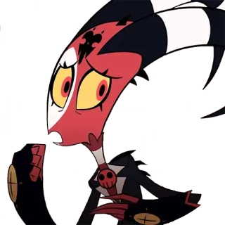 😓 Blitzo Helluva Boss 꼬마 악마, 지옥, 애니메이션, 만화, 악마 telegram sticker