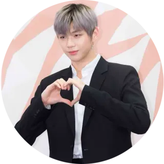 ❤️ hati, cinta, kpop, korea, penyanyi, idola, gestur whatsapp sticker