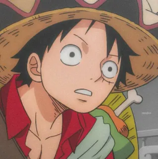 🌊 Monkey D. Luffy One Piece Anime, Pirat, Cartoon, Manga, Strohhut telegram sticker