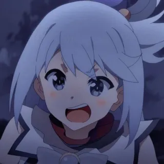 😄 Aqua Konosuba Anime, Carino, Ragazza, Fanart, Konosuba telegram sticker