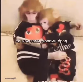 🌟 ти мои сами лупими брад whatsapp sticker