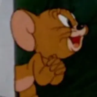 😆 Jerry Mouse Tom and Jerry cartoon, mouse, Jerry, Tom and Jerry telegram sticker