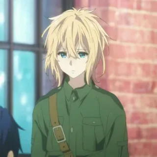 ✨ Violet Evergarden Anime, Personaggio, Animato, Ragazza, Illustrazione telegram sticker