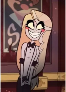 🟡 Charlie Morningstar Hazbin Hotel Чарли, Hazbin Hotel, Мультфильм, Персонаж telegram sticker