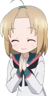 🤗 Anime, Chica, Kawaii, Lindo, Uniforme escolar whatsapp sticker