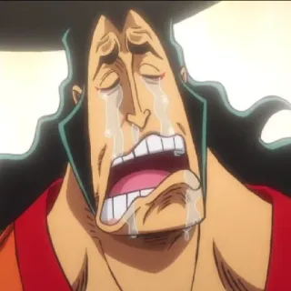 🏴‍☠️ Kozuki Oden One Piece Аниме, Плачет, Грустно, Ван Пис, Кодзуки Оден, Манга telegram sticker