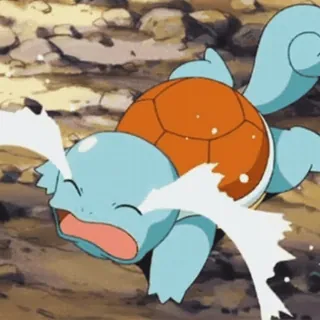 😭 Squirtle Pokemon ร้องไห้, เต่า, โปเกมอน, เศร้า telegram sticker