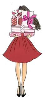 ❤️ femme, cadeaux, présents, robe, shopping, fête telegram sticker