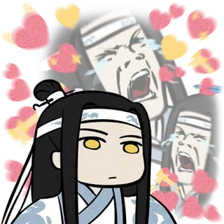 🧐 อนิเมะ, ร้องไห้, ตัวละคร, เศร้า, เกินจริง, การ์ตูน whatsapp sticker