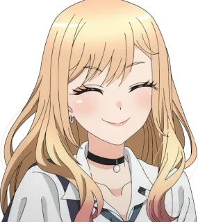 😊 Marin Kitagawa My Dress-Up Darling Anime, Marin Kitagawa, My Dress-Up Darling, fofa, garota telegram sticker