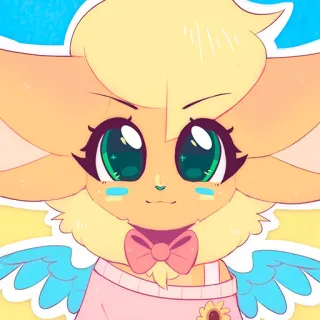 🇺🇦 Anime, Dibujos animados, Personaje, Lindo, Kawaii, Alas telegram sticker