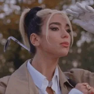 🥂 Dua Lipa Дуа Липа, певица, знаменитость, поп-звезда, музыка, блондинка telegram sticker