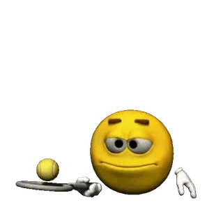 🎾 emoji, tênis, esporte, bola, raquete, triste telegram sticker