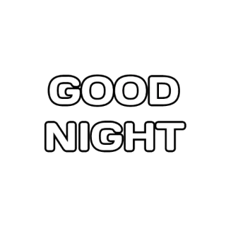 😎 GOOD NIGHT bonne nuit, nuit, sommeil, salutation whatsapp sticker