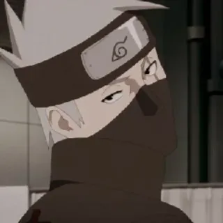 🥷 Kakashi Hatake Naruto anime, naruto, kakashi, ninja, manga, character telegram sticker