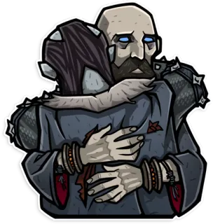 🤗 personnage, câlin, sticker, chagrin, étreinte, deuil telegram sticker