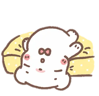 🧺 cute, animal, sleepy, bear, cartoon, kawaii whatsapp sticker