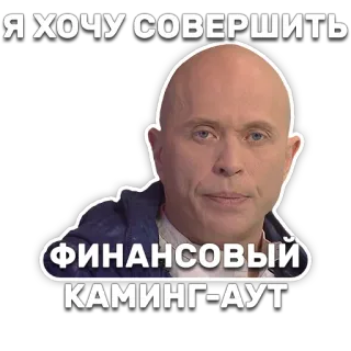 💵 Я ХОЧУ СОВЕРШИТЬ ФИНАНСОВЫЙ КАМИНГ-АУТ person, financial, coming-out, russian telegram sticker