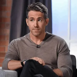 🔮 Ryan Reynolds aktor, selebriti, potret, pria telegram sticker