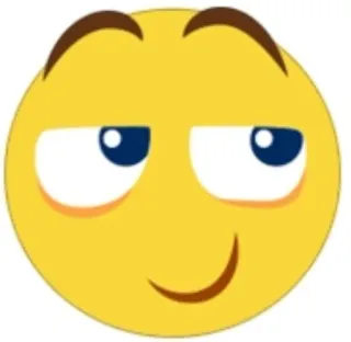 😏 Emoji, Faccia, Sorrisetto, Espressione, Occhiolino telegram sticker