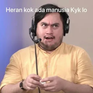 🤏 Heran kok ada manusia Kyk lo whatsapp sticker
