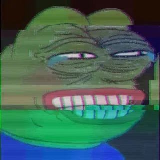 😂 Pepe the Frog Пепе, Лягушка, Мем, Интернет-культура whatsapp sticker