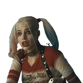 😲 Harley Quinn Suicide Squad Daddy's Lil Monster Harley Quinn, Suicide Squad, DC Comics, Margot Robbie, Personnage de BD, Anti-héros telegram sticker