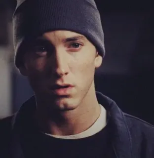😏 Eminem Eminem, 说唱歌手, 音乐, 名人, 肖像 telegram sticker