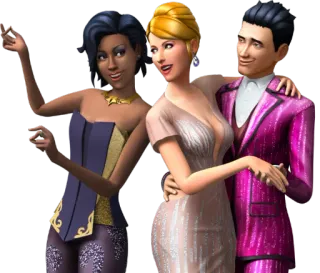 👫 sims, dancing, party, characters, game telegram sticker
