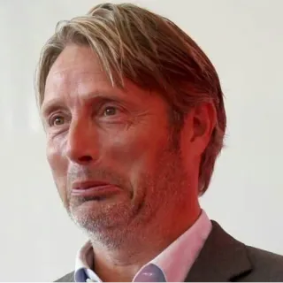 😍 Mads Mikkelsen 俳優, 有名人, 男性, ポートレート, デンマーク telegram sticker