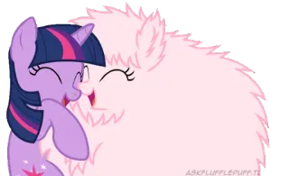 💜 Twilight Sparkle My Little Pony Kucyk, Przyjaźń, Kreskówka, MLP, Słodki, Puszysty telegram sticker