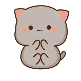✨ mèo, dễ thương, kawaii, động vật, hoạt hình telegram sticker