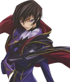😏 Lelouch Lamperouge Code Geass アニメ, キャラクター, ルルーシュ, コードギアス whatsapp sticker