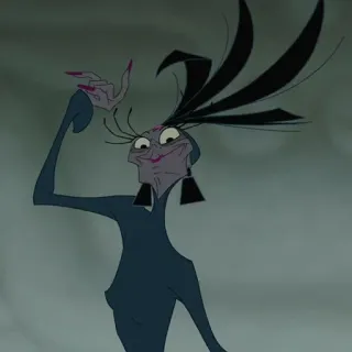 🍂 Yzma The Emperor's New Groove Disney, villano, dibujos animados, Yzma, El emperador y sus locuras telegram sticker