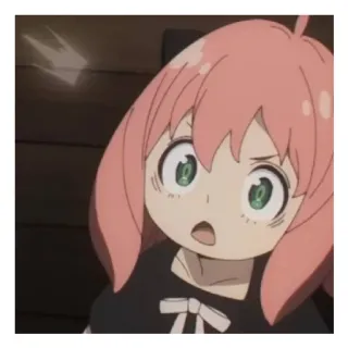 😄 Anya Forger Spy x Family Anime, Spy x Family, Anya Forger, Dibujo animado, Pelo rosa, Lindo, Manga whatsapp sticker