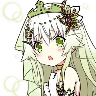 😍 anime girl, cute, kawaii, digital art, character, illustration whatsapp sticker