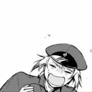🗡 Anime, Militäruniform, Cartoon, Mütze, Manga telegram sticker