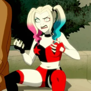 🎪 Harley Quinn 할리 퀸, DC 코믹스, 만화 캐릭터, 악당, 여성 캐릭터 telegram sticker