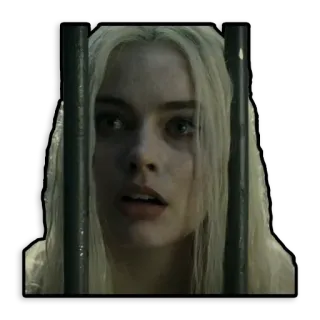 😦 Harley Quinn Suicide Squad Harley Quinn, Suicide Squad, Margot Robbie, DC Comics, character, movie, villain telegram sticker