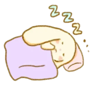 💭 sen, śpiący, zmęczony, słodki, zzz, kreskówka whatsapp sticker