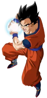 ⚫ Gohan Dragon Ball Anime, Luta, Poder, Artes marciais, Esfera de energia telegram sticker