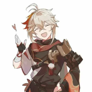 😄 Kazuha Genshin Impact Anime, Personnage, Jeu vidéo, Genshin Impact, Kazuha telegram sticker